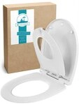 Calmwaters Kinder-WC-Sitz Familien WC-Sitz, Kindersitz, Absenkautomatik,