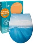 Calmwaters WC-Sitz Motiv Original, Motiv Meeresglanz, Made in EU,...