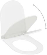 vidaXL WC-Sitz 46 x 365 cm110 - 170 mm Toilettensitz mit Absenkautomatik und...