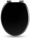 Sanfino WC-Sitz "All Black&ldquo; Premium Toilettendeckel mit Absenkautomatik aus...