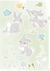 Komar Wandtattoo Thumper in the Garden - Gr&ouml;&szlig;e 50 x 70 cm (13 St),...