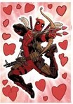 Komar Wandtattoo Deadpool Lovepool - Gr&ouml;&szlig;e 50 x 70 cm (17 St), selbstklebend,