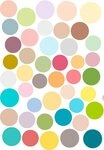 Komar Wandtattoo Dots - Gr&ouml;&szlig;e 50 x 70 cm, selbstklebend, Wandsticker