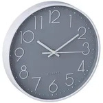 relaxdays Wanduhr Moderne Wanduhr grau|silberfarben