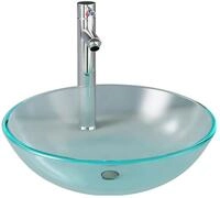 vidaXL Waschbecken Badezimmer Waschbecken Wasserhahn Ablaufgarnitur aus...