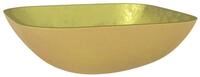 vidaXL Waschbecken Waschbecken Glas 42x42x14 cm Gold