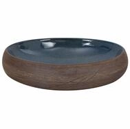 vidaXL Waschbecken 59 x 40 x 15 cm Waschbecken Badezimmer Aufsatzwaschbecken...