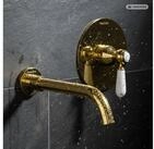 PaulGurkes Unterputzarmatur (2-St., Mischbatterie mit Wasserauslauf) Goldene