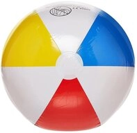 Intex Wasserball Glossy Panel, ca. 33 cm Durchmesser, bunter Strandball