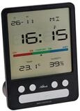 Atlanta Funkwecker 2870/7 Digital Hygrometer Slim Schwarz