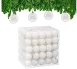 relaxdays Weihnachtsbaumkugel Weihnachtskugeln 100er Set (100 St), wei&szlig;