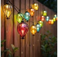 Haushalt International LED Solarleuchte, LED-Leuchtmittel fest verbaut, Farbig,