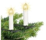 Gartenpirat LED-Lichterkette 14,5m 30 LED-Kerzen warmwei&szlig; Timer