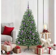 vidaXL K&uuml;nstlicher Weihnachtsbaum K&uuml;nstlicher klappbarer Weihnachtsbaum Gr&uuml;n...