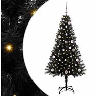 vidaXL K&uuml;nstlicher Weihnachtsbaum vidaXL Weihnachtsbaum Schwarz 150 cm PVC
