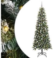 vidaXL K&uuml;nstlicher Weihnachtsbaum K&uuml;nstlicher Weihnachtsbaum Gr&uuml;n 240 cm PVC,