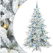 vidaXL K&uuml;nstlicher Weihnachtsbaum K&uuml;nstlicher klappbarer Weihnachtsbaum Wei&szlig;...