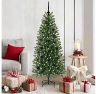vidaXL K&uuml;nstlicher Weihnachtsbaum K&uuml;nstlicher Weihnachtsbaum Gr&uuml;n 150 cm PE...