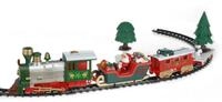 Spetebo Weihnachtsszene Weihnachtszug rot mit Musik und Beleuchtung,...