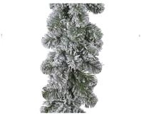 Kaemingk Girlanden, Tannengirlande 20cm k&uuml;nstlich 180 Spitzen mit Schnee Gr&uuml;n...