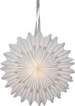 EGLO Papierstern Crystal, Weihnachtsstern f&uuml;r innen, Dekostern aus Papier, Wand