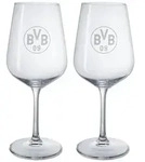 BVB MERCHANDISING Zahnputzbecher BVB Weinglas im 2er-Set