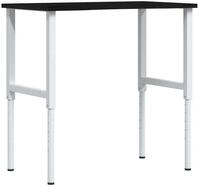 vidaXL Werkbank Werkbank Dunkelbraun 100x60x(71,5-98) cm Massivholz Eiche,...