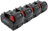 Patona 4er-Set PATONA Platinum 18V Akku f&uuml;r Milwaukee M18 mit USB-C PD45W Akku