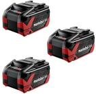 metabo 3x LiHDX Akkupack 18 V 8,0 Ah CAS Li-Ion Akku (3x 624975000) Akkupacks