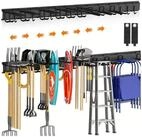 LuxusKollektion Werkzeughalter Ger&auml;tehalter Wandhaken Metall 4 Schienen 12