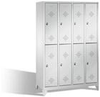 C+P Garderobenschrank C+P Doppelstockspind Classic auf F&uuml;&szlig;en, 8 F&auml;cher,