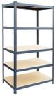 relaxdays Schwerlastregal 5 Ebenen Metall, 1-tlg., 50 x 100 x 200 cm