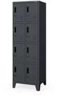 Jan Nowak Mehrzweckschrank Metall Schlie&szlig;fachschrank 56 cm ROBERT 2 Plus 10 F&auml;cher
