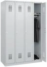 C+P Schranksystem C+P Spind Basis PLUS, 4 Abteile, 1850x1200x500mm, 7035/7035