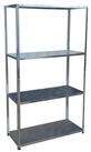 relaxdays Schwerlastregal Lagerregal aus Stahl 160 kg, 1-tlg., silber
