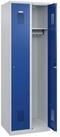 C+P Schranksystem C+P Spind Basis PLUS, 2 Abteile, 1850x600x500mm, 7035/5010