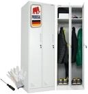 PROREGAL&reg; Spind ELEPHANT mit Kleiderstange & 3 Kleiderhaken pro Abteil...