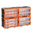 monzana Aufbewahrungsbox Set (4 St), Kleinteilemagazin Sortimentskasten...