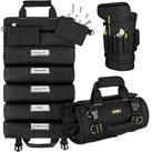 LuxusKollektion Werkzeugtasche Werkzeug Rolltasche 13 Taschen Schwarz