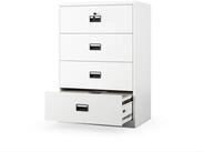 Jan Nowak Aktenschrank Metall Kartotekschrank 4 Schubladen SARA V4 XL 90 cm...