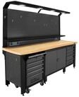 TRUTZHOLM Werkstatt-Set Profiline XXL modular 250 cm Stahl LED Steckdosen...