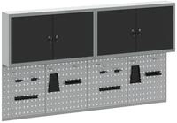 vidaXL Werkzeugschrank Werkzeugschrank-Set 6 Stk. Schwarz Pulverbeschichteter...