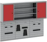 vidaXL Werkzeugschrank Werkzeugschrank-Set 4 stk. Rot Pulverbeschichteter Stahl