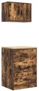 vidaXL Werkzeugschrank Garagenschr&auml;nke 2 Stk. R&auml;uchereiche Holzwerkstoff...