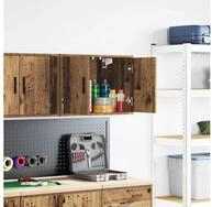 vidaXL Aktenschrank 60 x 30 x 41 cm Garagen-Wandschrank Altholz-Optik Spanplatte