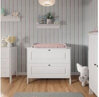 VitaliSpa&reg; Wickelkommode Ajaton, Wei&szlig;, 108 x 98 cm mit 2 Schubladen wei&szlig;