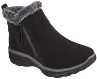 Winterboots SKECHERS "EASY GOING - HIGH ZIP", Damen, Gr. 35, schwarz, Textil,