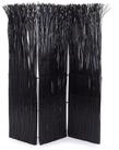 DESIGN DELIGHTS Paravent RAUMTEILER NATURE schwarz, Weidenholz Raumtrenner,...
