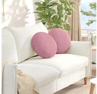 vidaXL Sitzkissen vidaXL Sitzkissen 2 St&uuml;ck Rosa &Oslash; 40 x 13 cm Samt