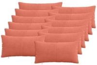 vidaXL Kissenbez&uuml;ge vidaXL Kissenbezug 12 pcs ALMELO Rot-Orange 40 x 80 cm Cord